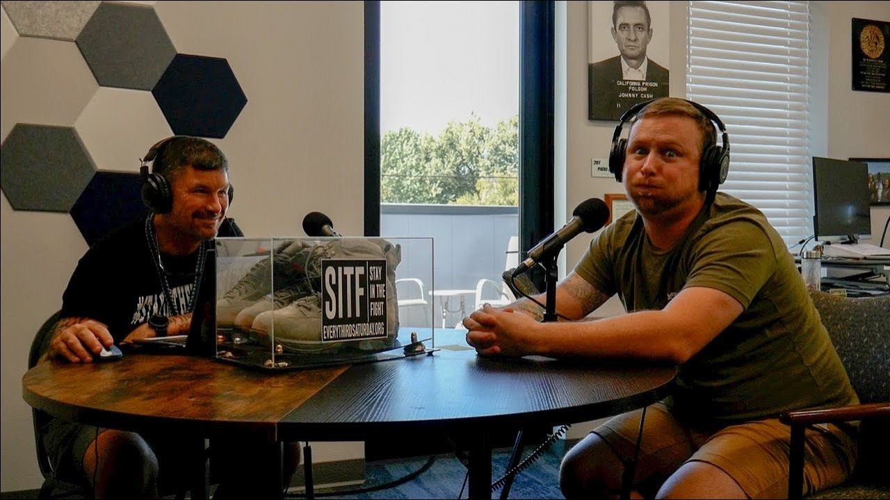 Veterans in conversation at Every Third Saturday